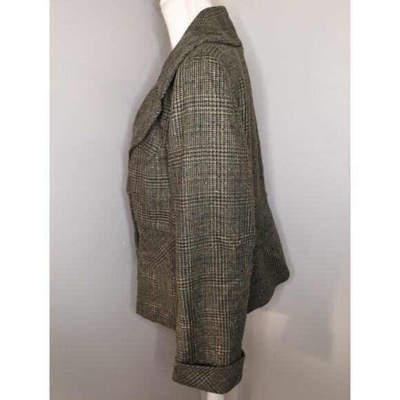 Escada vintage retro chic plaid blazer pant suit set - Picture 6 of 9